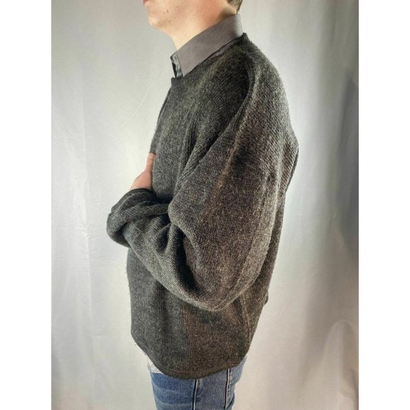 Valentino Jeans Gray Wide Neck Sweater Vintage - Picture 3 of 5